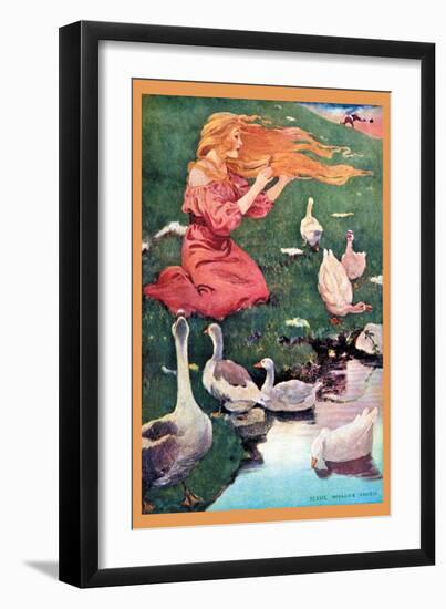 Goose Girl-Jessie Willcox-Smith-Framed Art Print