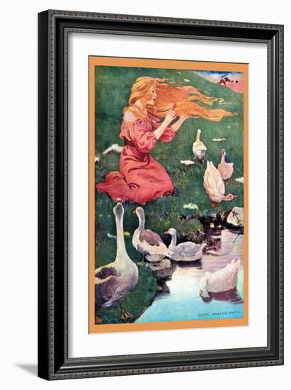 Goose Girl-Jessie Willcox-Smith-Framed Art Print