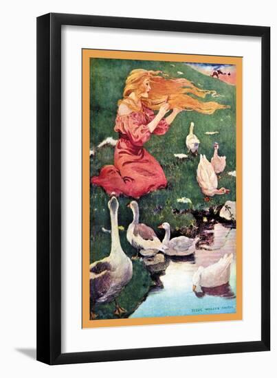 Goose Girl-Jessie Willcox-Smith-Framed Art Print