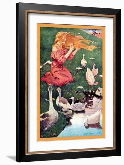 Goose Girl-Jessie Willcox-Smith-Framed Art Print