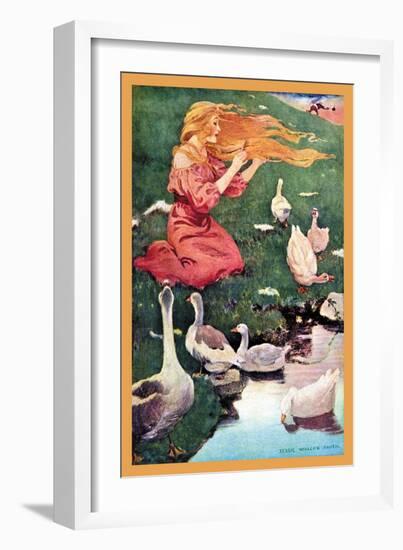 Goose Girl-Jessie Willcox-Smith-Framed Art Print