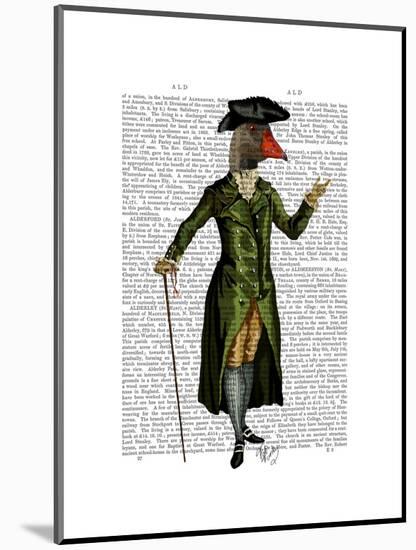 Goose in Green Regency Coat-Fab Funky-Mounted Art Print