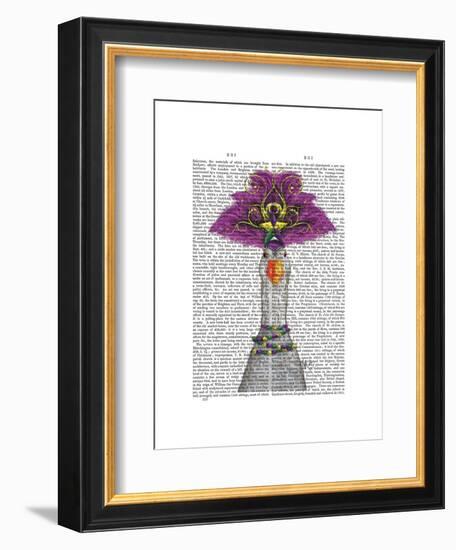 Goose Mardi Gras Headdress-Fab Funky-Framed Art Print