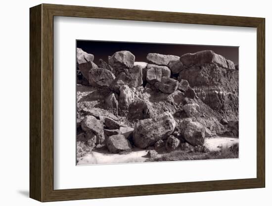 Gooseberry Badlands Wyoming BW-Steve Gadomski-Framed Photographic Print