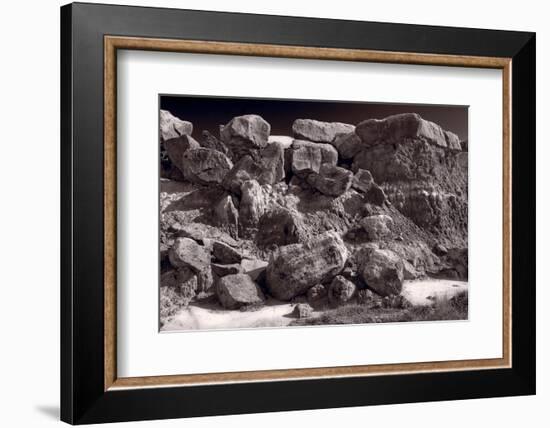 Gooseberry Badlands Wyoming BW-Steve Gadomski-Framed Photographic Print