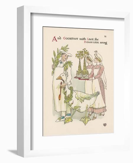 Goosefoot-Walter Crane-Framed Art Print