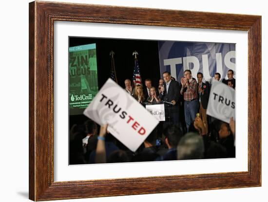 GOP 2016 Cruz-John Locher-Framed Photographic Print