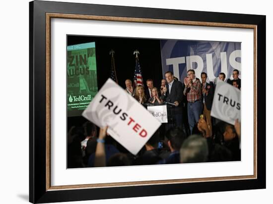 GOP 2016 Cruz-John Locher-Framed Photographic Print