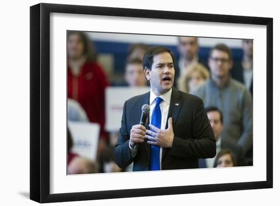 GOP 2016 Rubio-Cliff Owen-Framed Photographic Print