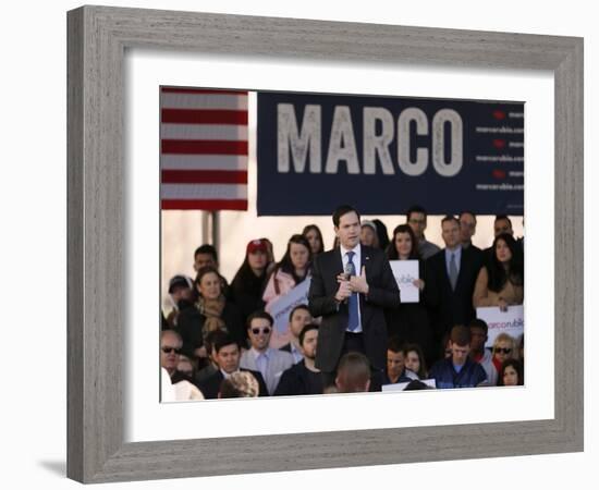 GOP 2016 Rubio-Brandon Wade-Framed Photographic Print