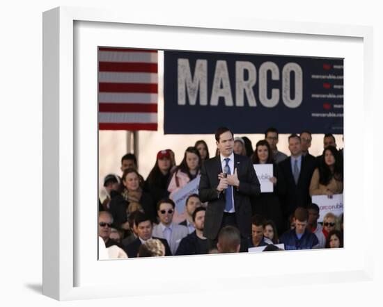 GOP 2016 Rubio-Brandon Wade-Framed Photographic Print