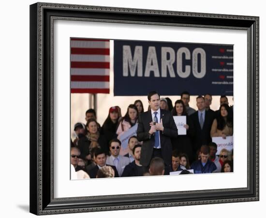 GOP 2016 Rubio-Brandon Wade-Framed Photographic Print