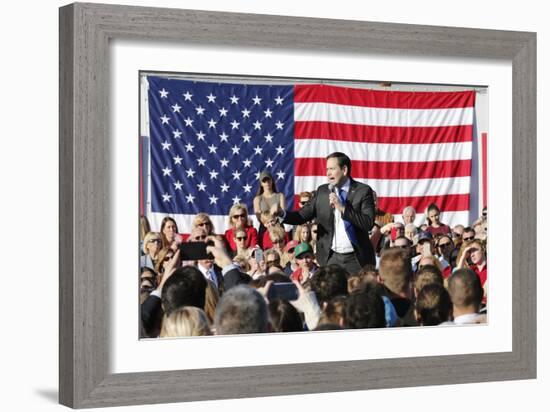 GOP 2016 Rubio-Steve Helber-Framed Photographic Print