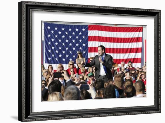 GOP 2016 Rubio-Steve Helber-Framed Photographic Print