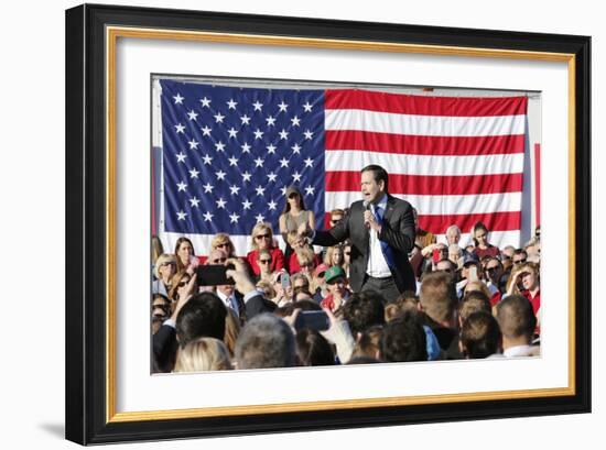 GOP 2016 Rubio-Steve Helber-Framed Photographic Print