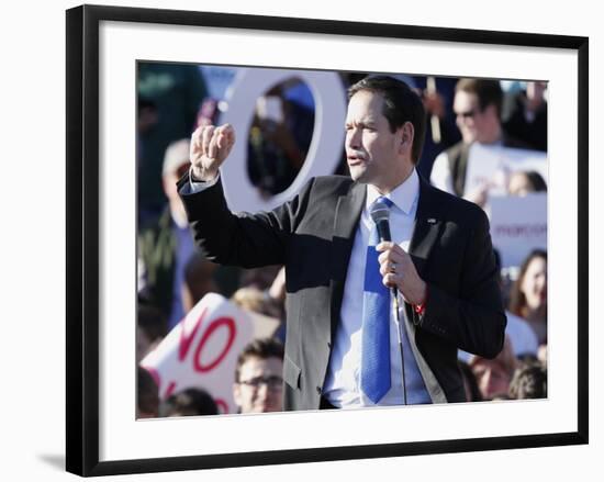 GOP 2016 Rubio-Steve Helber-Framed Photographic Print