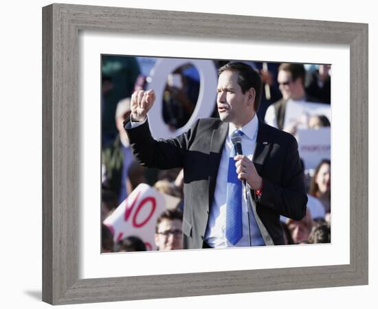 GOP 2016 Rubio-Steve Helber-Framed Photographic Print