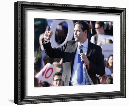 GOP 2016 Rubio-Steve Helber-Framed Photographic Print