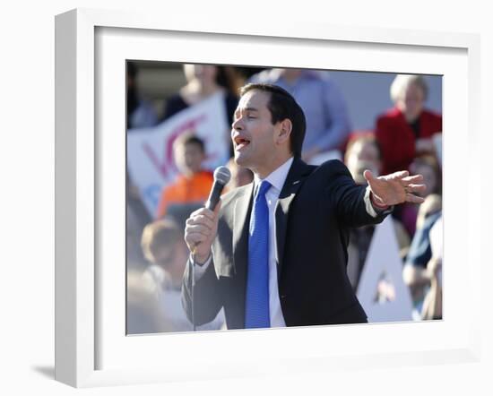 GOP 2016 Rubio-Steve Helber-Framed Photographic Print