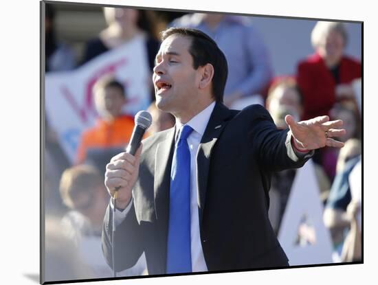 GOP 2016 Rubio-Steve Helber-Mounted Photographic Print