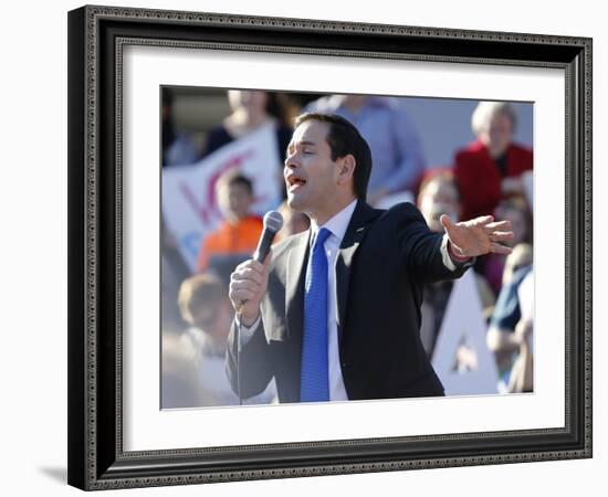 GOP 2016 Rubio-Steve Helber-Framed Photographic Print