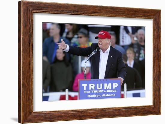 GOP 2016 Trump-John Bazemore-Framed Photographic Print