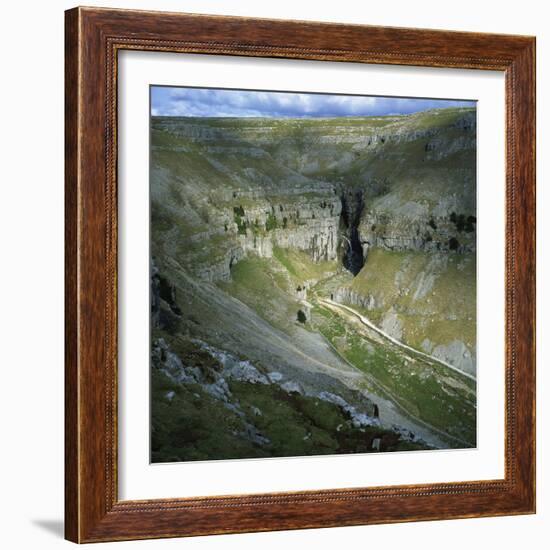 Gordale Scar, Yorkshire Dales National Park, North Yorkshire, England, United Kingdom, Europe-Roy Rainford-Framed Photographic Print