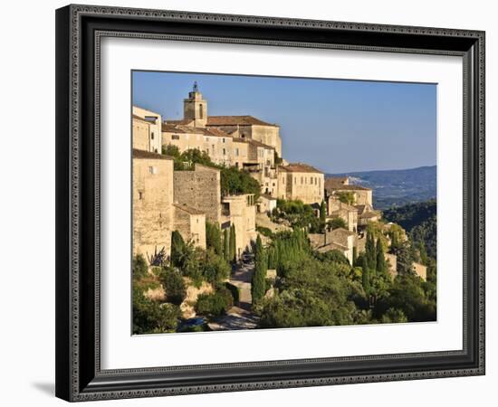 Gordes, Luberon, Provence, France, Europe-David Wogan-Framed Photographic Print