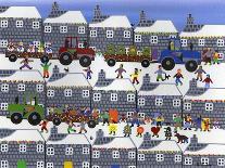 Parade in Winter Town-Gordon Barker-Framed Giclee Print