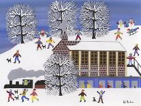 Parade in Winter Town-Gordon Barker-Framed Giclee Print