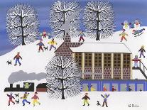 Snowy Brick Road-Gordon Barker-Giclee Print
