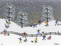 Parade in Winter Town-Gordon Barker-Giclee Print