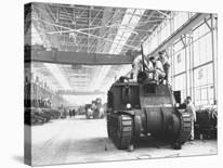 Assembling Sherman Tanks, Aiding War Effort on Home Front During WWII, Chrysler Plant in Detroit-Gordon Coster-Premier Image Canvas