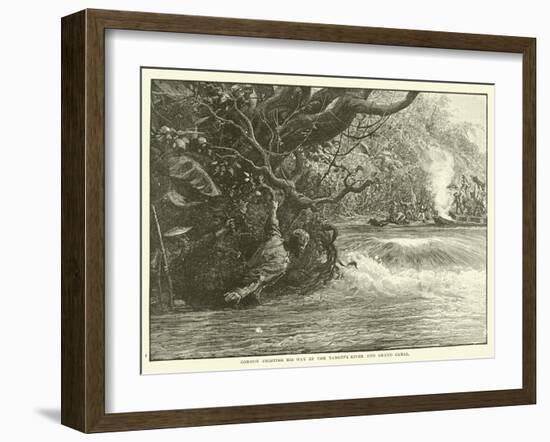 Gordon Fighting His Way Up the Yangtze River and Grand Canal-null-Framed Giclee Print