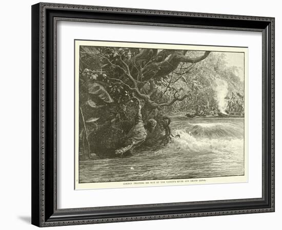 Gordon Fighting His Way Up the Yangtze River and Grand Canal-null-Framed Giclee Print