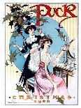 Puck Christmas 1908-Gordon Grant-Framed Art Print