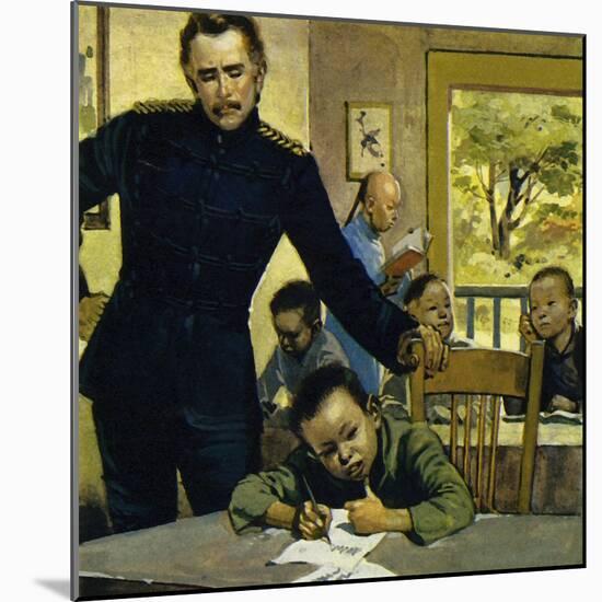 Gordon Helped Impoverished Children, Teaching Them in His House in Gravesend-Alberto Salinas-Mounted Giclee Print