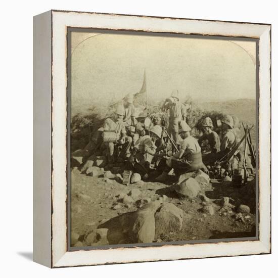 Gordon Highland Signallers on Signal Hill, Euslin, South Africa, Boer War, 1899-1902-Underwood & Underwood-Framed Premier Image Canvas