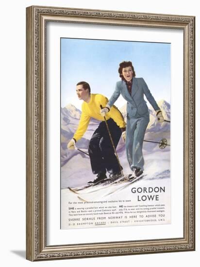 Gordon Lowe, Magazine Advertisement, UK, 1930-null-Framed Giclee Print