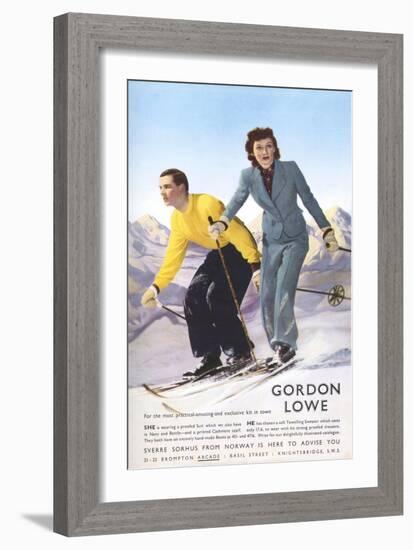 Gordon Lowe, Magazine Advertisement, UK, 1930-null-Framed Giclee Print