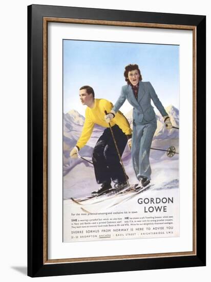 Gordon Lowe, Magazine Advertisement, UK, 1930-null-Framed Giclee Print