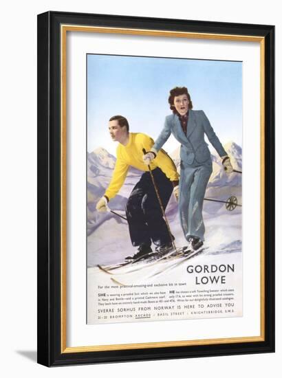 Gordon Lowe, Magazine Advertisement, UK, 1930-null-Framed Giclee Print