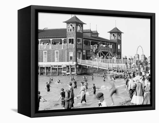 Gordon Park, Bathing Pavilion, Cleveland, Ohio-null-Framed Stretched Canvas