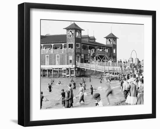 Gordon Park, Bathing Pavilion, Cleveland, Ohio-null-Framed Photo