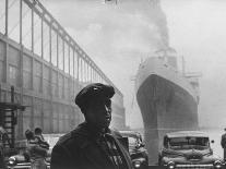 Dockworker Archie Harris Reflecting on Former Days as a Track Star-Gordon Parks-Photographic Print