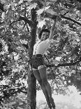 Eartha Kitt Playing in the Tree-Gordon Parks-Premium Photographic Print
