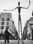 Skeletal Giacometti Sculpture on Parisian Street-Gordon Parks-Photographic Print