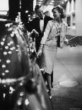 Model Wearing Gold Beaded Sheath Gown by Designer Helen Rose-Gordon Parks-Photographic Print