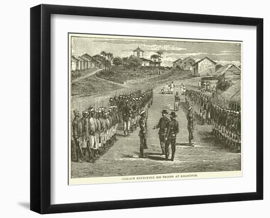 Gordon Reviewing His Troops at Khartoum-null-Framed Giclee Print
