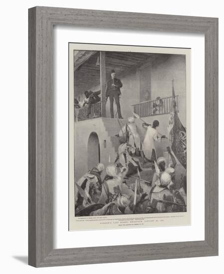 Gordon's Last Stand, Khartoum, 26 January 1885-George William Joy-Framed Giclee Print